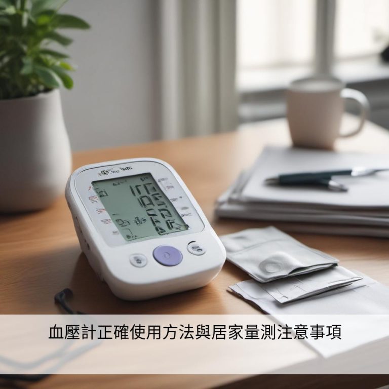血壓計正確使用方法與居家量測注意事項